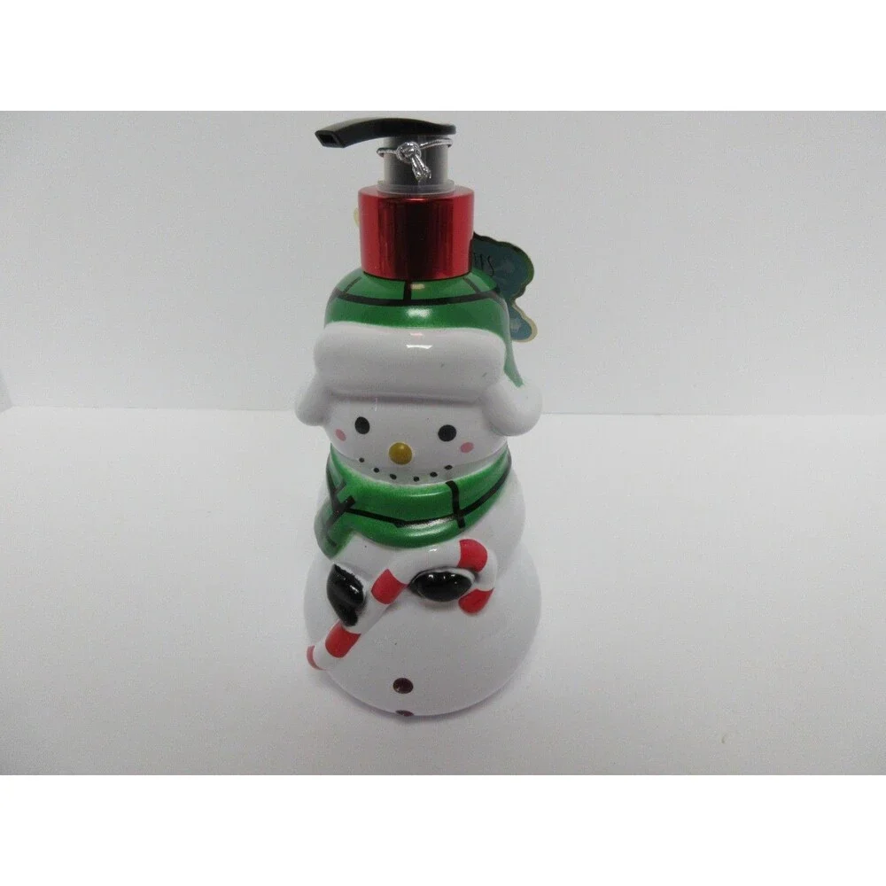 Snowflurries refillable handsoap dispenser Christmas/Holiday 16.9 OZ 500 ML